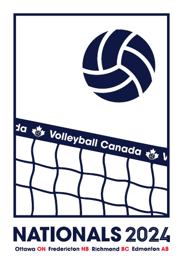 The final design for the 2024 Volleyball Canada Youth Nationals Merchandise